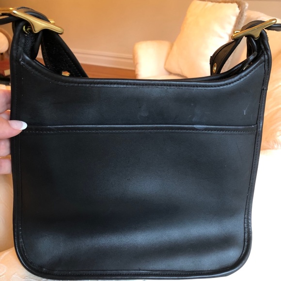 Black Leather Coach Legacy Crossbody Handbag - Picture 8 of 8